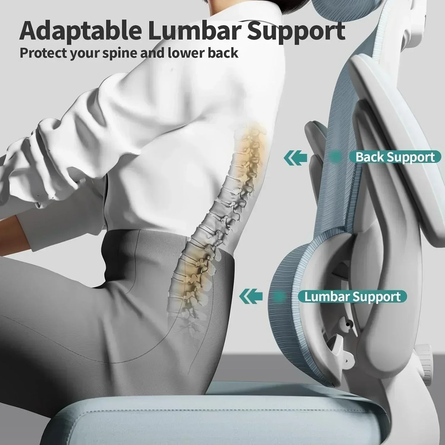 Office Chair Ergonomic Desk Chair 330 lbs Home Mesh Desk Chair Comfortable Gaming Chair