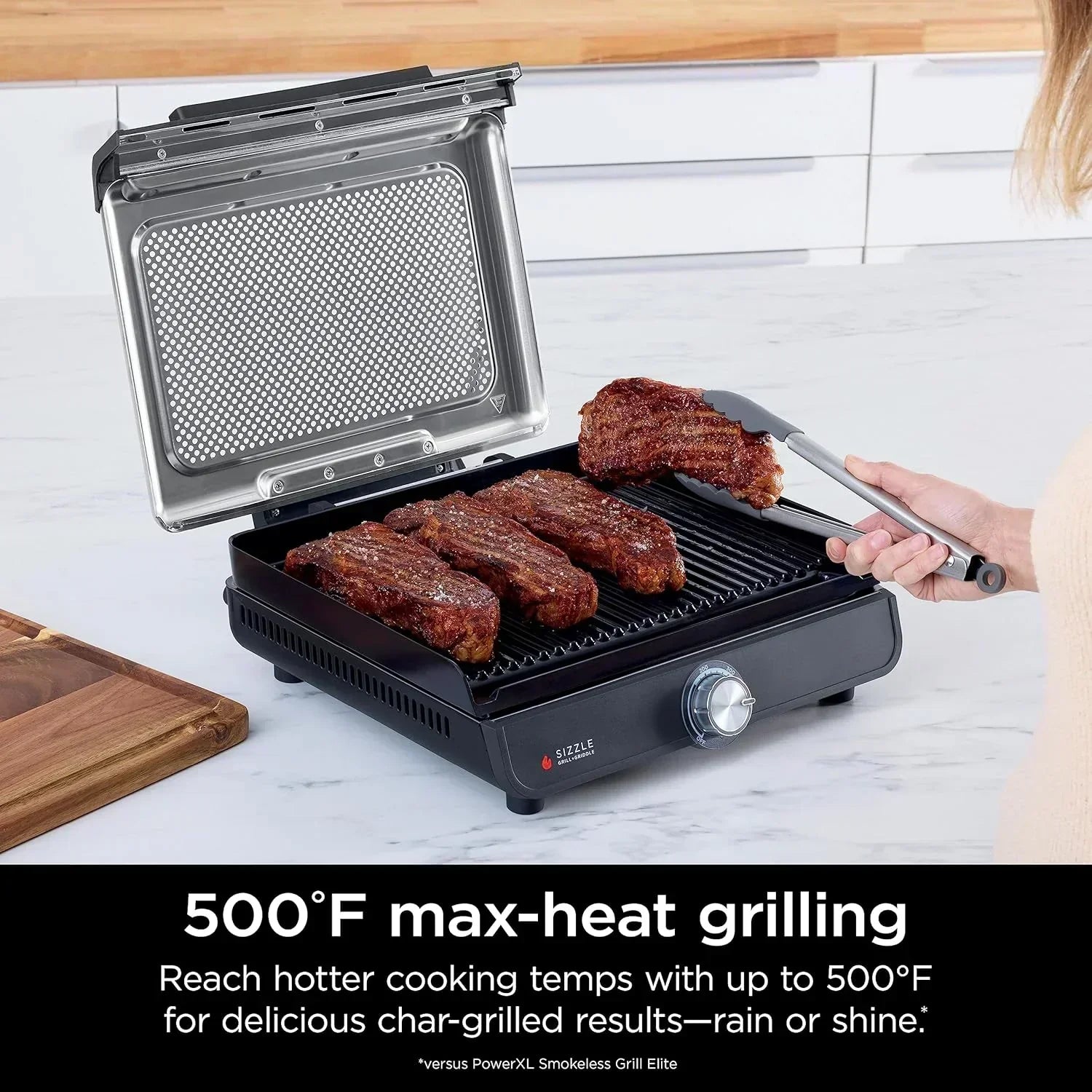 Griddle and Indoor Grill Electric Grill For Steak Burgers Salmon Veggies and More Pancake Griddle