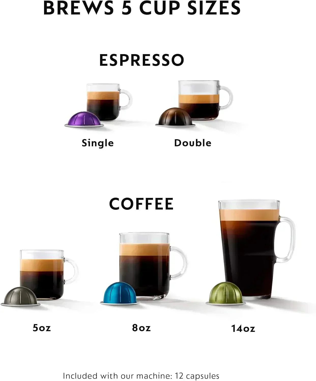 Nespresso Vertuo Plus Coffee and Espresso Maker by De'Longhi