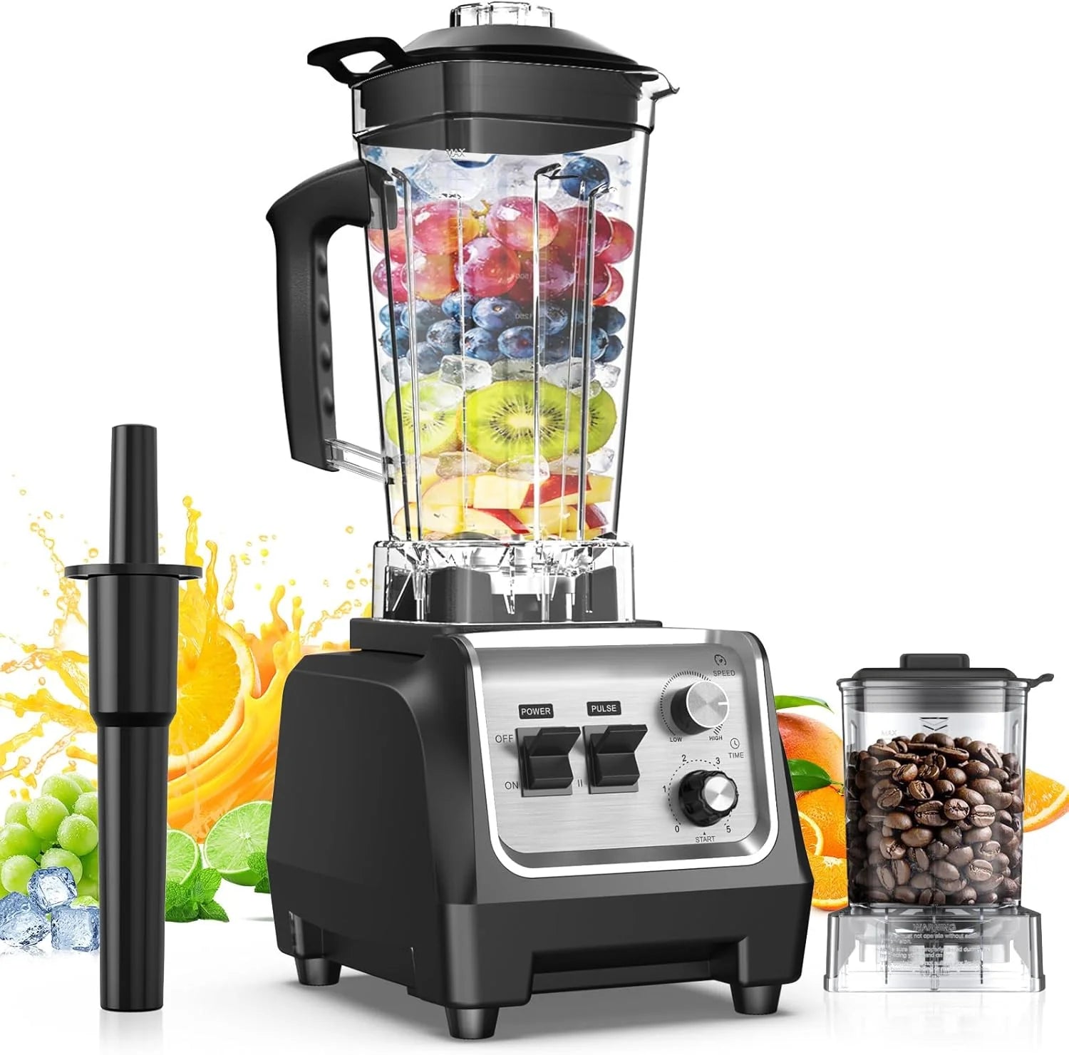 1800W Blender for Smoothies 70 oz Large Capacity Countertop Blenders with 20 oz Grinding Cup