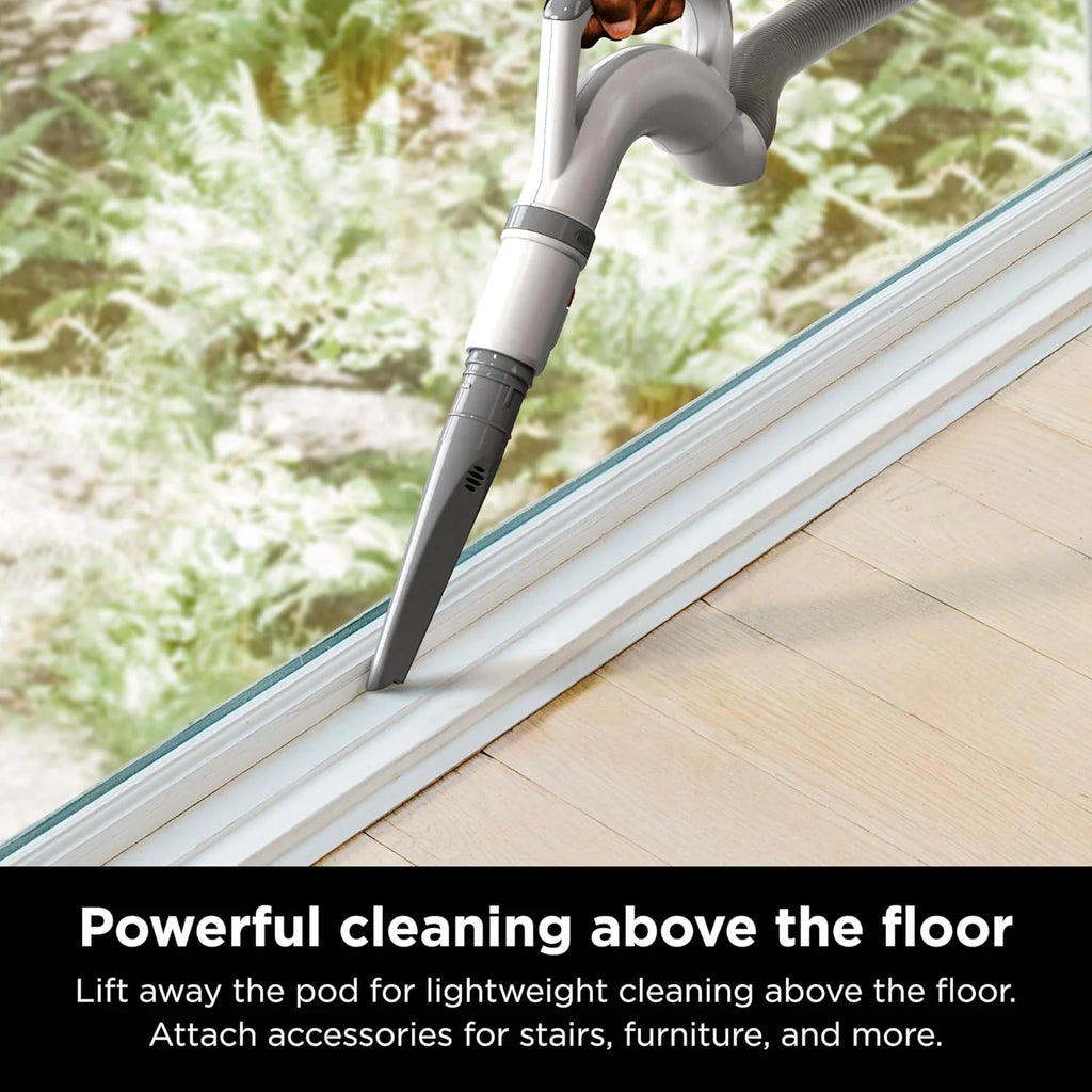 Upright Vacuum Navigator Lift-Away Deluxe with Large Dust Cup Capacity HEPA Filter Swivel Steering Upholstery Tool & Crevice Tool